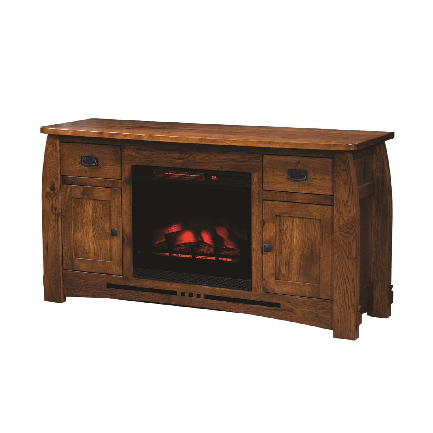 SC-Colebrook TV stand With A Fireplace