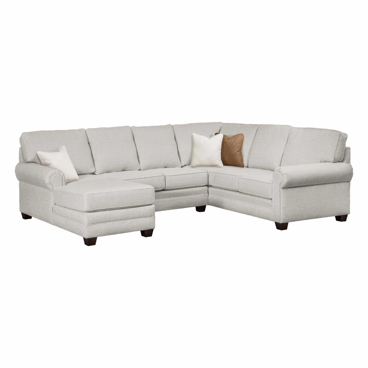 LuxHome-Seating-Ellington-RAF-Corner-Sofa-Armless-Loveseat-LAF-Chaise-Panel-Arm