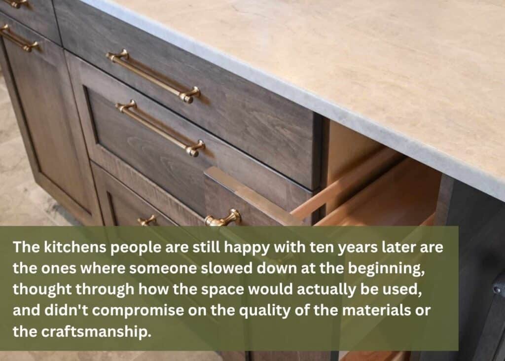 Luxury custom kitchen design with handcrafted cabinetry, large island, and premium finishes in Central Pennsylvania